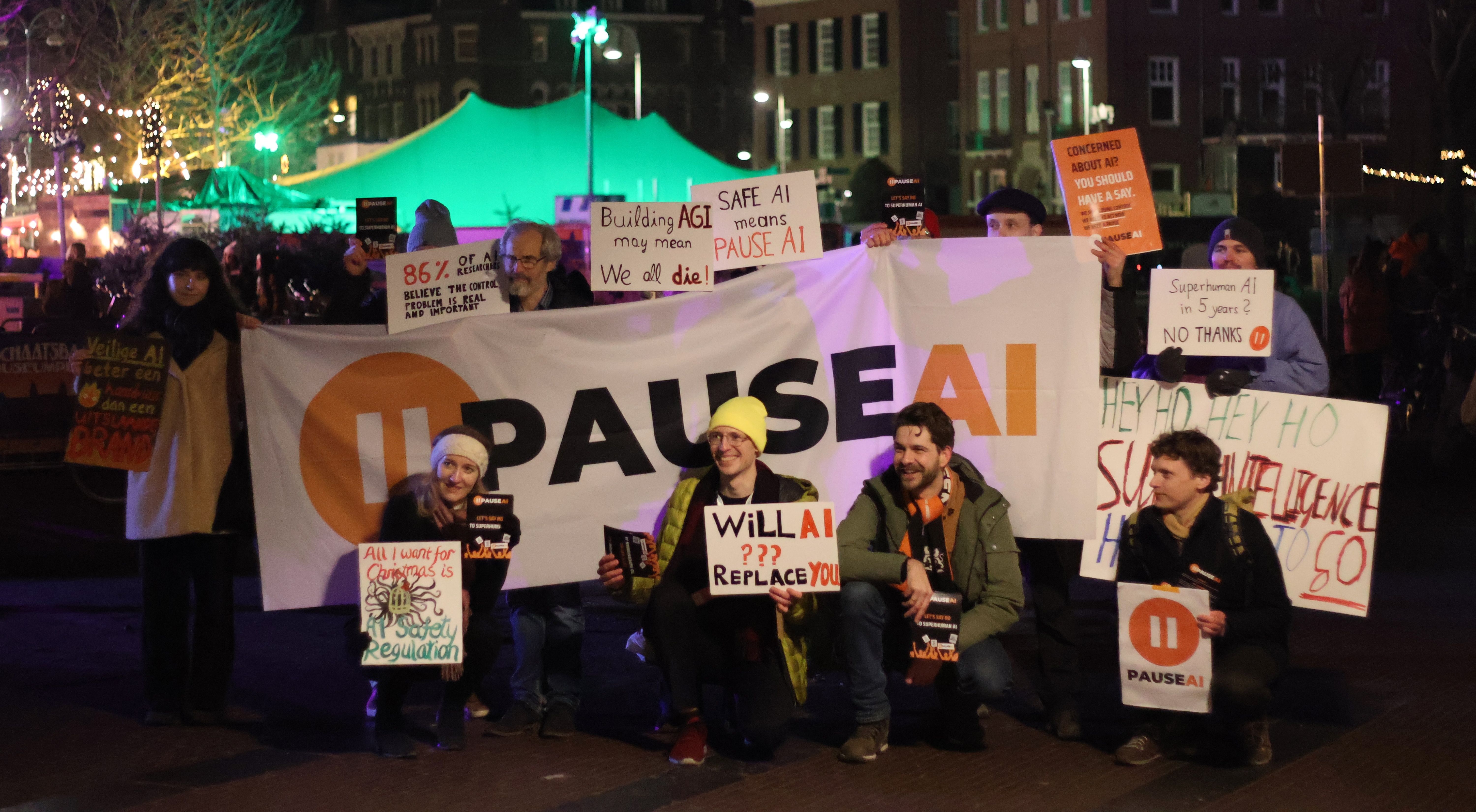 PauseAI Amsterdam Protest, December 2025